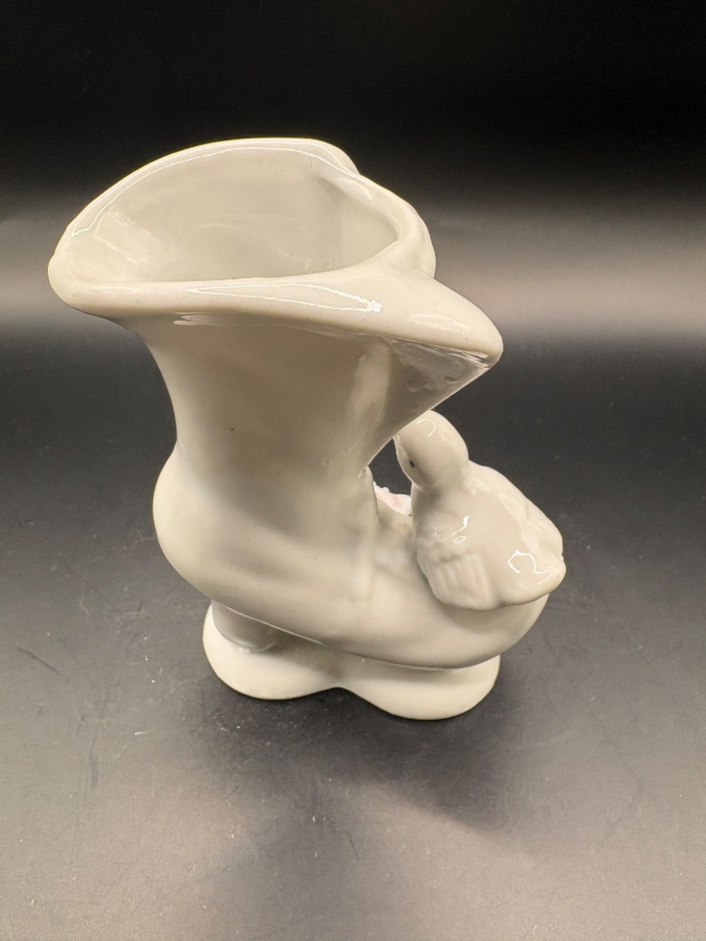 Vintage Birds on Ladies Boot Vase Style Figurine - Picture 3 of 4